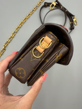 Load image into Gallery viewer, Louis Vuitton East West Pochette metis monogram with strap and chain