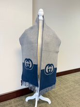 Load image into Gallery viewer, Gucci Blue and Grey Wool Scarf - NWT