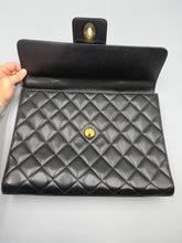 Load image into Gallery viewer, Chanel Vintage Top Handle Caviar Black Briefcase quilted