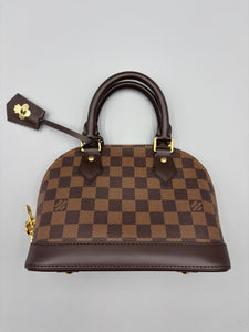 Louis Vuitton Alma BB ebene with strap