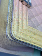 Load image into Gallery viewer, Chanel Small Boy Rainbow Quilted Cuba caviar on chain