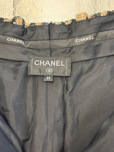 Load image into Gallery viewer, Chanel Tweed wide leg pleated pants - size 38