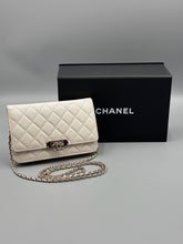 Load image into Gallery viewer, Chanel Pearly white Wallet on Chain crossbody