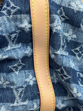 Load image into Gallery viewer, Louis Vuitton cabas denim striped tote with strap