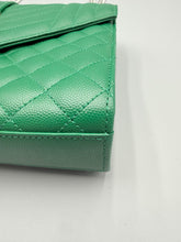 Load image into Gallery viewer, YSL Medium Emerald Green Cassandre flap on chain
