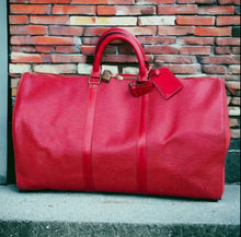 Load image into Gallery viewer, Louis Vuitton Keepall 50 red epi