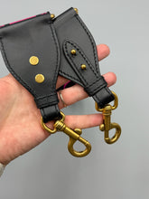 Load image into Gallery viewer, Dior Shoulder guitar strap pink/black/blue
