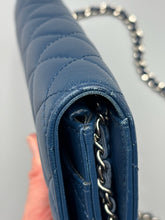 Load image into Gallery viewer, Chanel CC Navy Blue Lambskin Wallet on Chain crossbody