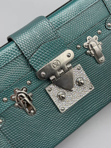Louis Vuitton exotic Petite Malle trunk crossbody lizard