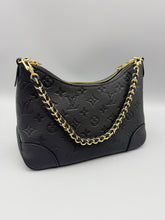 Load image into Gallery viewer, Louis Vuitton Boulogne Black monogram empreinte with chain and crossbody strap