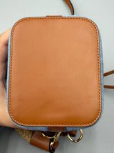 Load image into Gallery viewer, Fendi Tresor FF logo denim bucket bag with strap