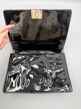 Load image into Gallery viewer, Chanel Black Patent Leather Large Boy bag