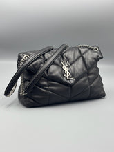 Load image into Gallery viewer, YSL Saint Laurent Medium LouLou Black puffer bag