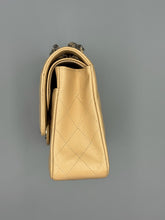 Load image into Gallery viewer, Chanel Beige Medium Double Flap Caviar bag with Silver hardware
