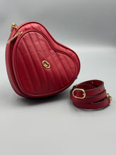 Load image into Gallery viewer, Gucci Red Heart Interlocking crossbody bag