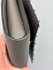 Christian Louboutin Paloma embellished grey wallet on chain