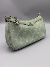 Load image into Gallery viewer, Gucci Green GG canvas Ophidia on chain crossbody