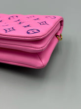 Load image into Gallery viewer, Louis Vuitton Pink and Purple Lambskin Coussin pouchette on chain