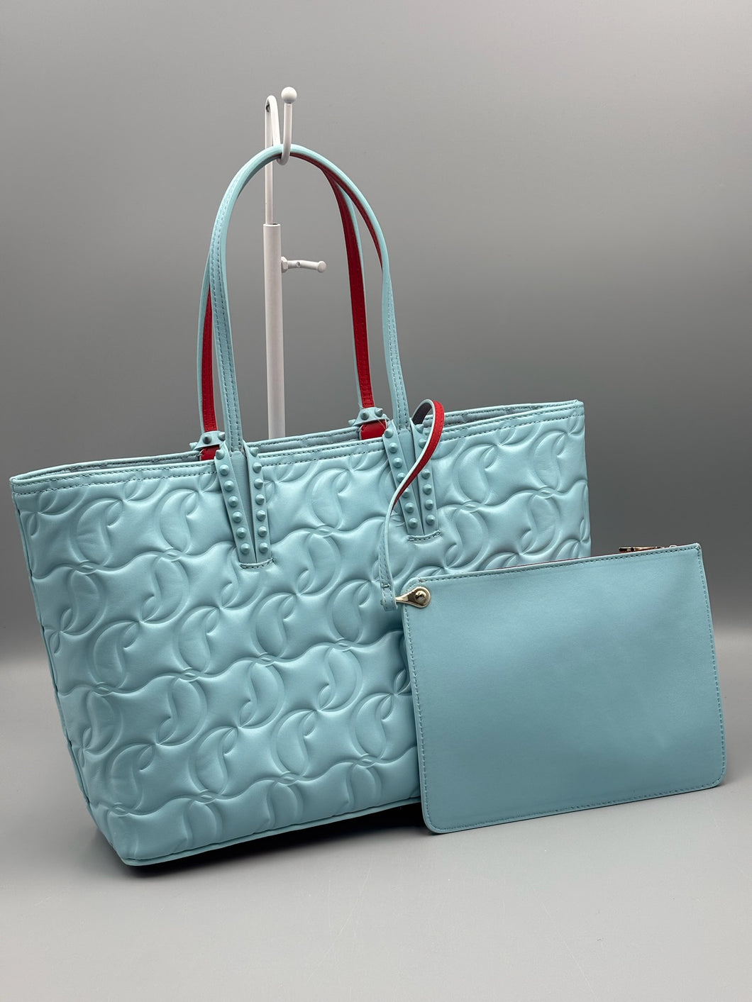 Christian Louboutin Cabata Mineral tote with pouch