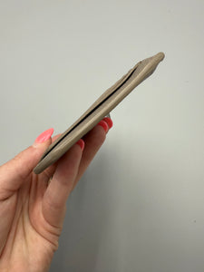 YSL grey card holder long