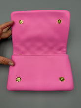 Load image into Gallery viewer, Louis Vuitton Pink and Purple Lambskin Coussin pouchette on chain
