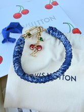 Load image into Gallery viewer, Louis Vuitton x Takashi Murakami Tressage denim bracelet