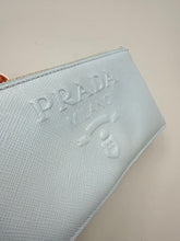 Load image into Gallery viewer, Prada Blue Card wallet with zip