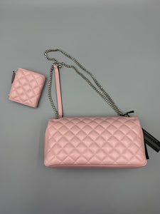 BUNDLE Versace Pink puffer flap with matching wallet