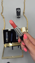 Load image into Gallery viewer, Christian Dior makeup gold clutch