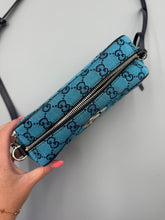 Load image into Gallery viewer, Gucci GG print Marmont Camera crossbody teal
