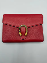 Load image into Gallery viewer, Gucci Red Dionysus Wallet on Chain shoulder bag