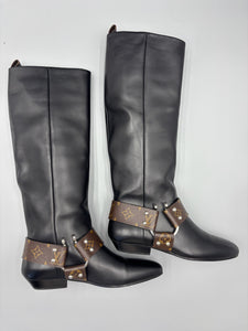 Louis Vuitton Rhapsody monogram tall boots - size 37