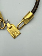 Load image into Gallery viewer, Louis Vuitton monogram bracelet with luggage tag charm