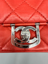 Load image into Gallery viewer, Chanel Lambskin Quilted Medium Icons Secret Label Flap Coral