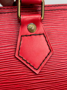 Louis Vuitton Speedy 40 red epi