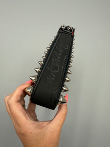 Christian Black loubila studded clutch