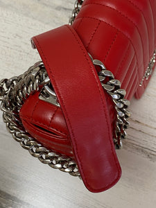 Prada Soft Calfskin Diagramme Camera Bag Rosso red
