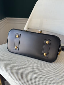 Louis Vuitton Blooming Alma BB limited edition black epi with strap