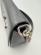 Load image into Gallery viewer, Louis Vuitton Black Epi Twist MM on chain