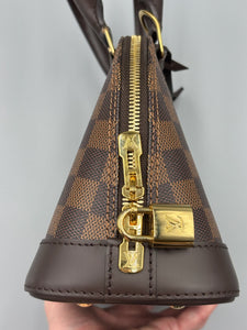 Louis Vuitton Alma BB ebene with strap