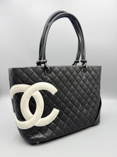 Load image into Gallery viewer, Chanel Cambon tote black with pink interior