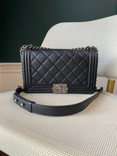 Load image into Gallery viewer, Chanel Black Medium Boy Bag with Ruthenium hardware