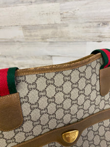 Gucci Vintage GG Plus web tote with pouch