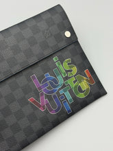 Load image into Gallery viewer, Louis Vuitton Lmt Ed Damier Graphite Alpha Triple Pouch set