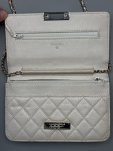 Load image into Gallery viewer, Chanel Pearly white Wallet on Chain crossbody