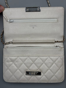 Chanel Pearly white Wallet on Chain crossbody