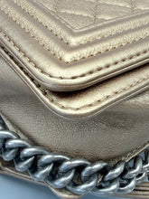 Load image into Gallery viewer, Chanel Old Medium Calfskin Bronze Le Boy bag on chain