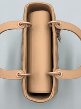 Load image into Gallery viewer, Christian Dior Ultra Matte Monochrome Cannage Medium Lady Dior tote with strap