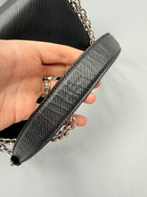 Load image into Gallery viewer, Louis Vuitton Black Epi Twist MM on chain