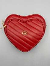 Load image into Gallery viewer, Gucci Red Heart Interlocking crossbody bag